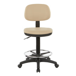 Sculptured Seat and Back Custom Dillon Fabric Drafting Chair