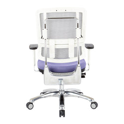 White Vertical Mesh Chair