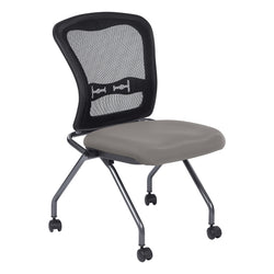 Deluxe Armless Folding Chair With ProGrid® Back