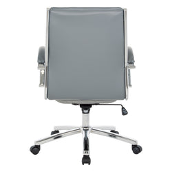 Mid Back Exec Faux Lthr Chair