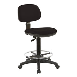 Sculptured Seat and Back Custom Dillon Fabric Drafting Chair