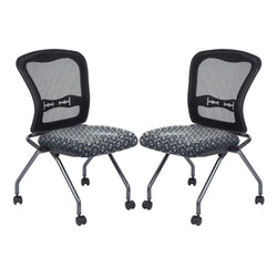 Deluxe Armless Folding Chair With ProGrid® Back