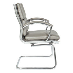 Mid-Back Faux Lthr Visitor's Chair