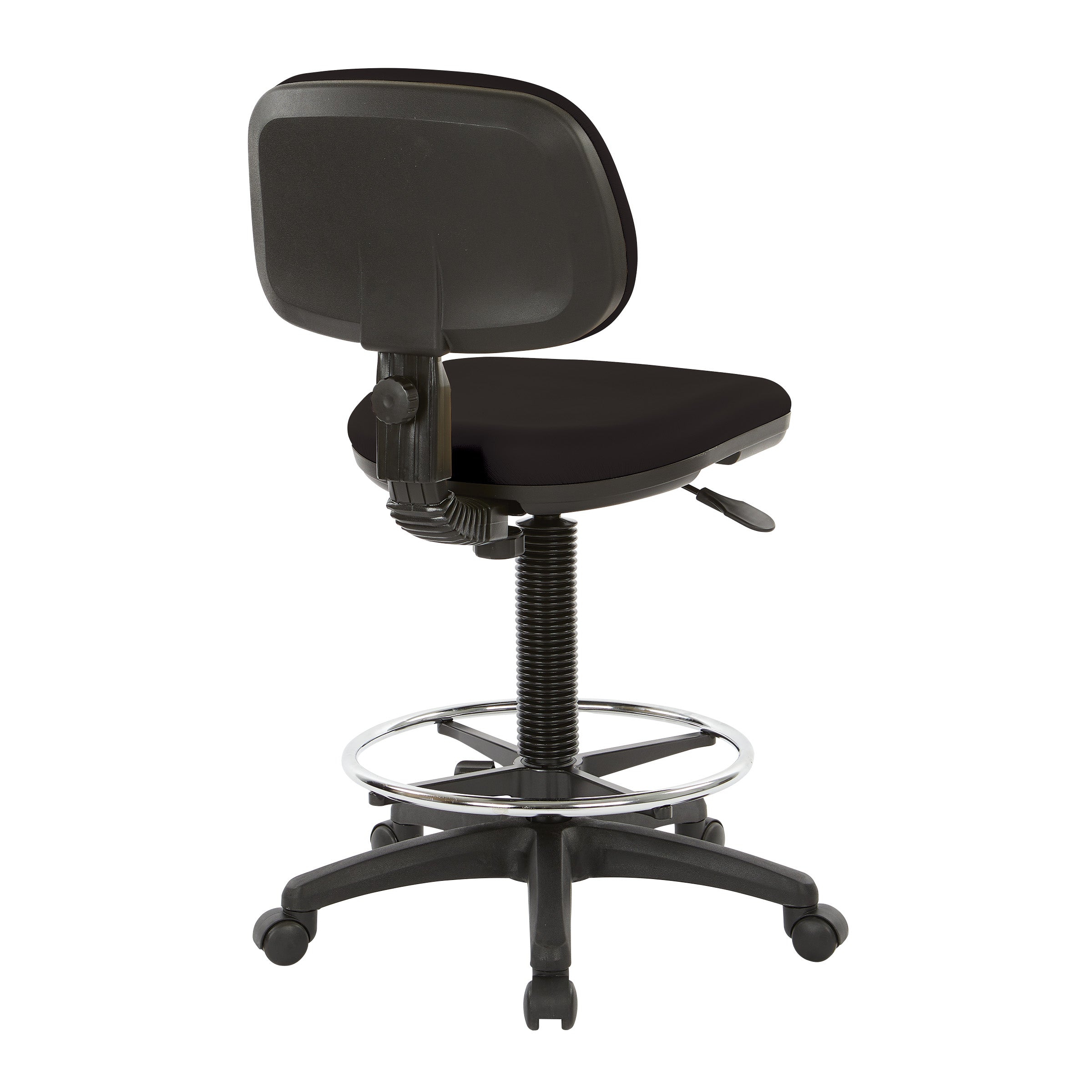 Sculptured Seat and Back Custom Dillon Fabric Drafting Chair
