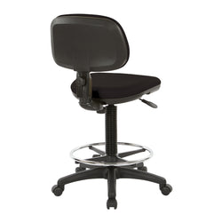 Sculptured Seat and Back Custom Dillon Fabric Drafting Chair