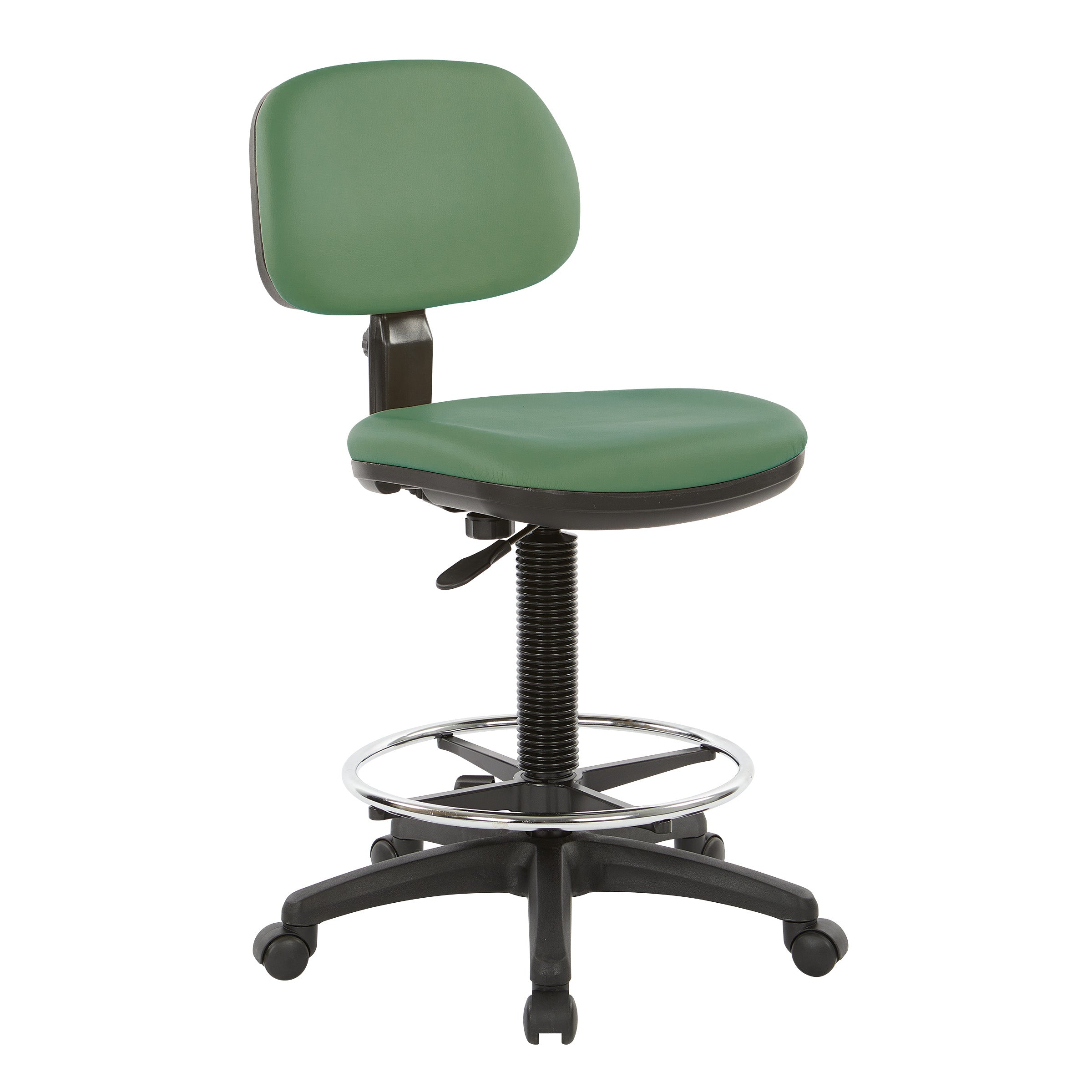 Sculptured Seat and Back Custom Dillon Fabric Drafting Chair