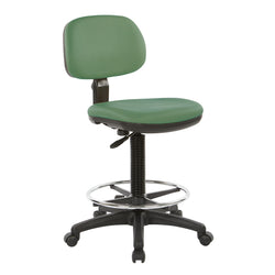 Sculptured Seat and Back Custom Dillon Fabric Drafting Chair