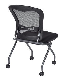 Deluxe Armless Folding Chair With ProGrid® Back