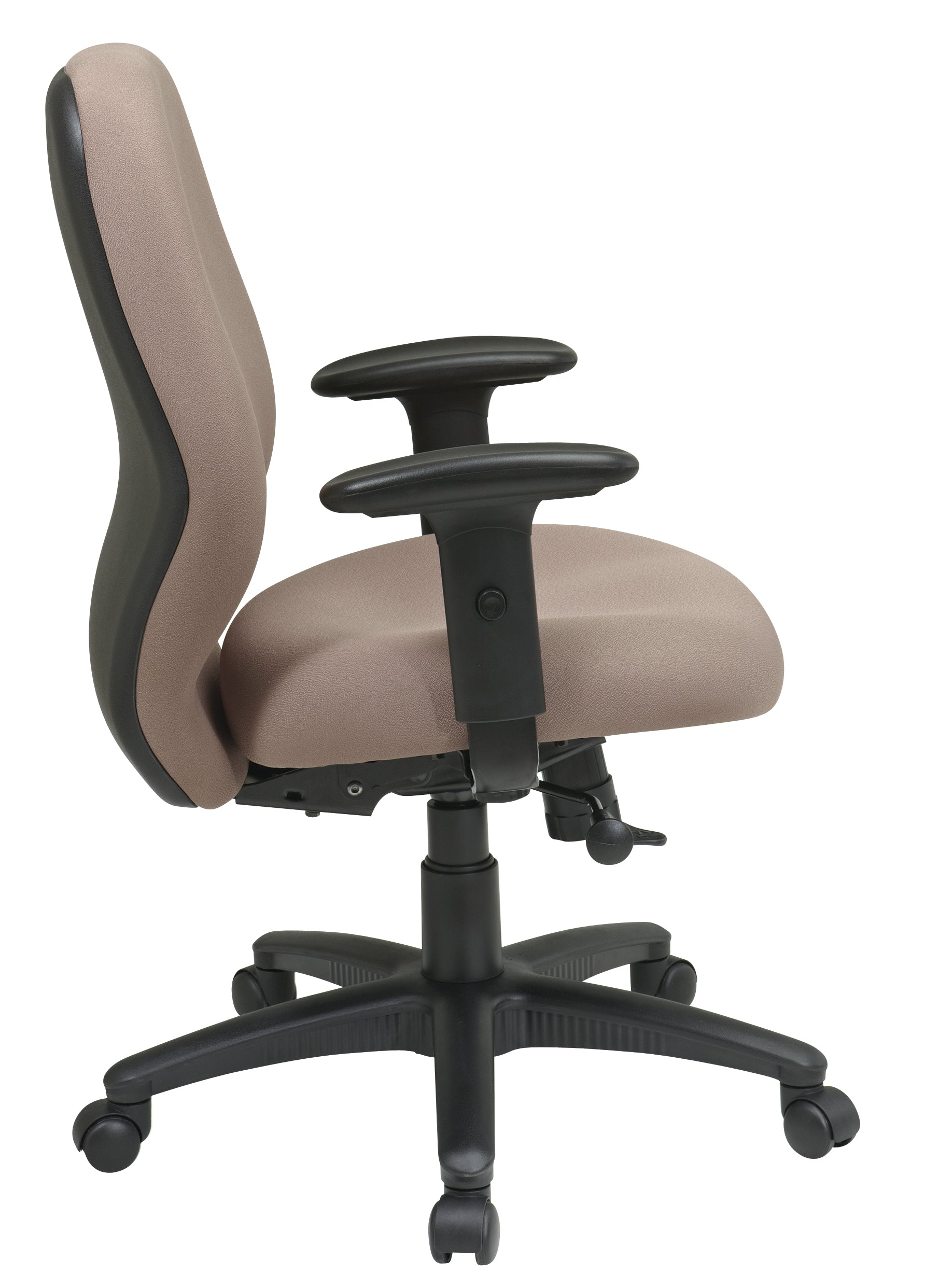 Mid Back 2-to-1 synchro Tilt Chair with 2 -Way Adjustable Soft padded Arms 1