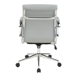 Mid Bk Silver Ion Technology Fabric Chair