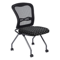 Deluxe Armless Folding Chair With ProGrid® Back