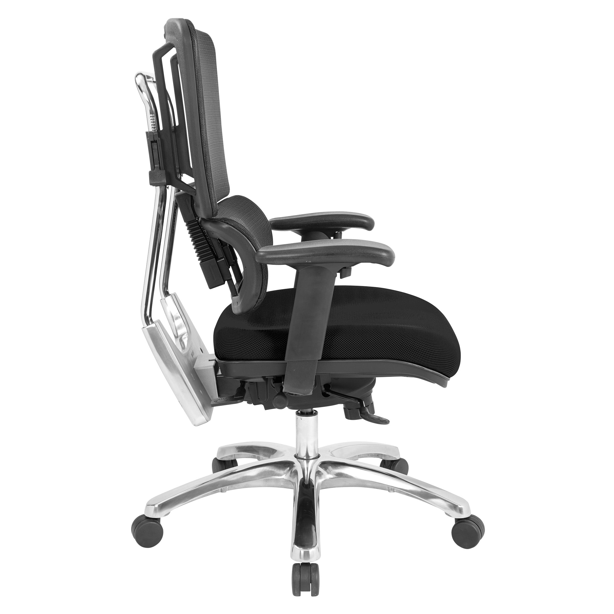 Vertical Black Mesh Back Chair