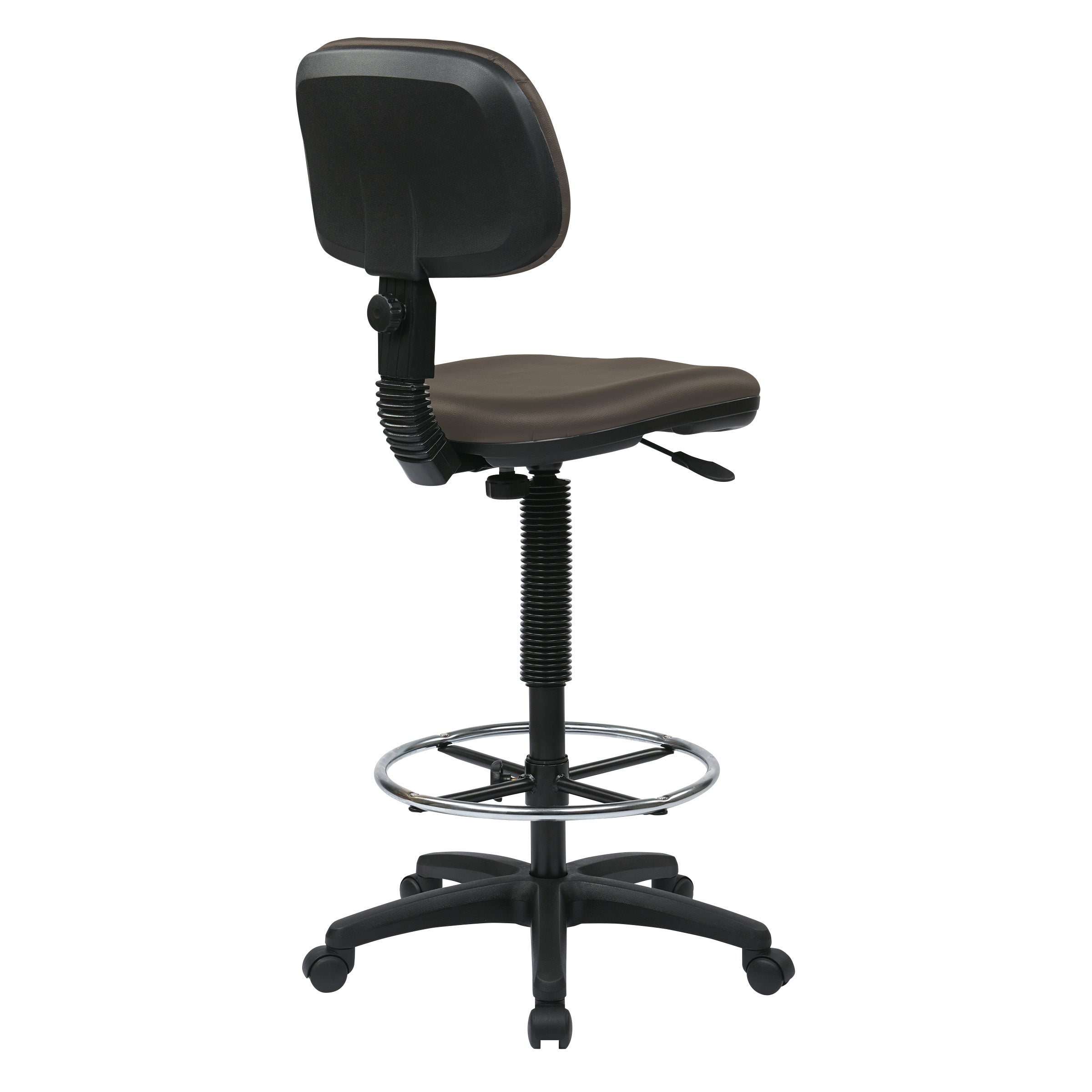 Sculptured Seat and Back Custom Dillon Fabric Drafting Chair
