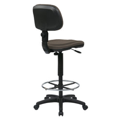 Sculptured Seat and Back Custom Dillon Fabric Drafting Chair