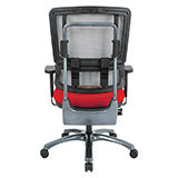 Vertical Grey Mesh Back Chair with Titanium Base 1