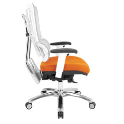 White Vertical Mesh Chair