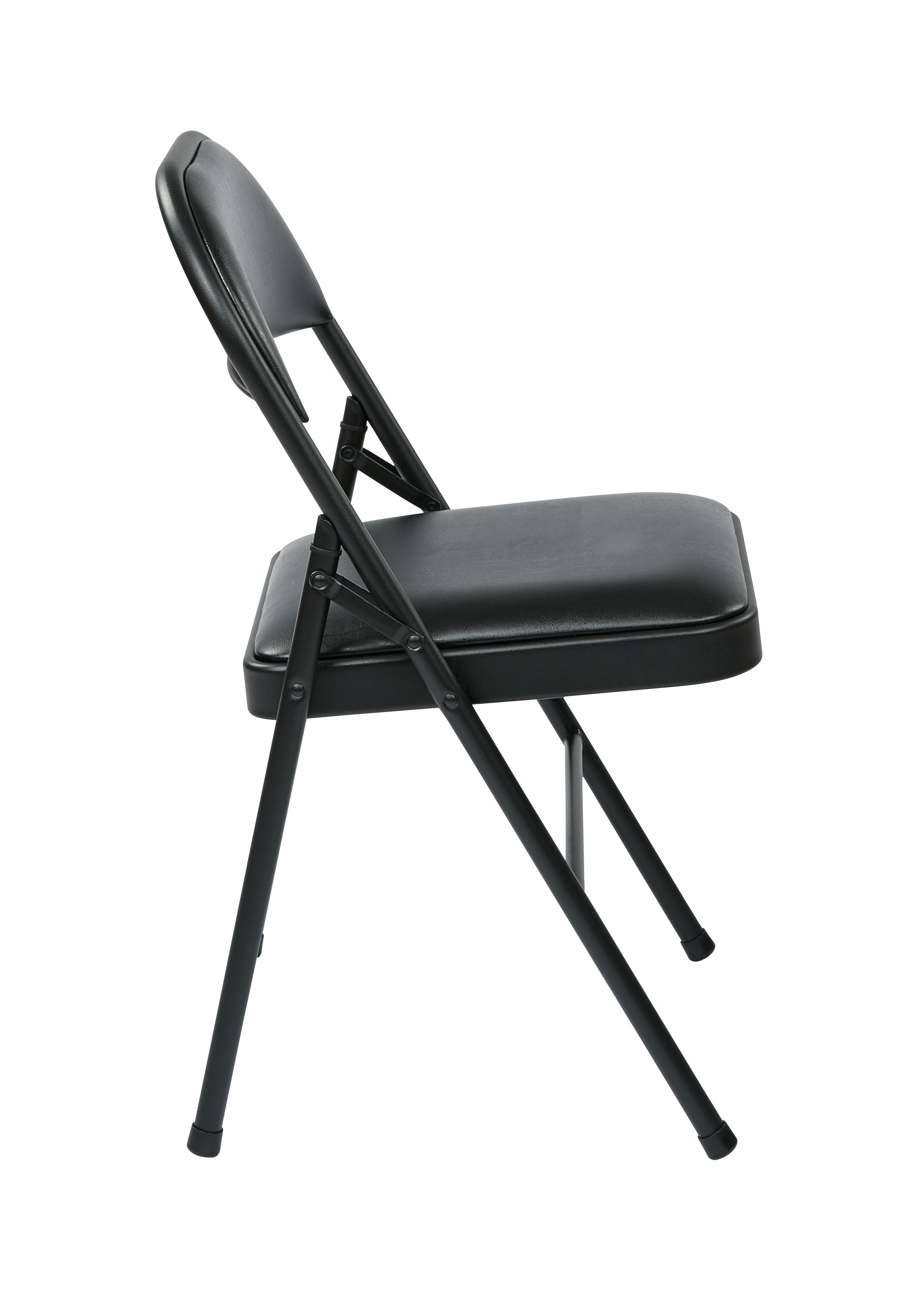 Folding Chair with Vinyl Seat and Back