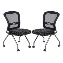 Deluxe Armless Folding Chair With ProGrid® Back