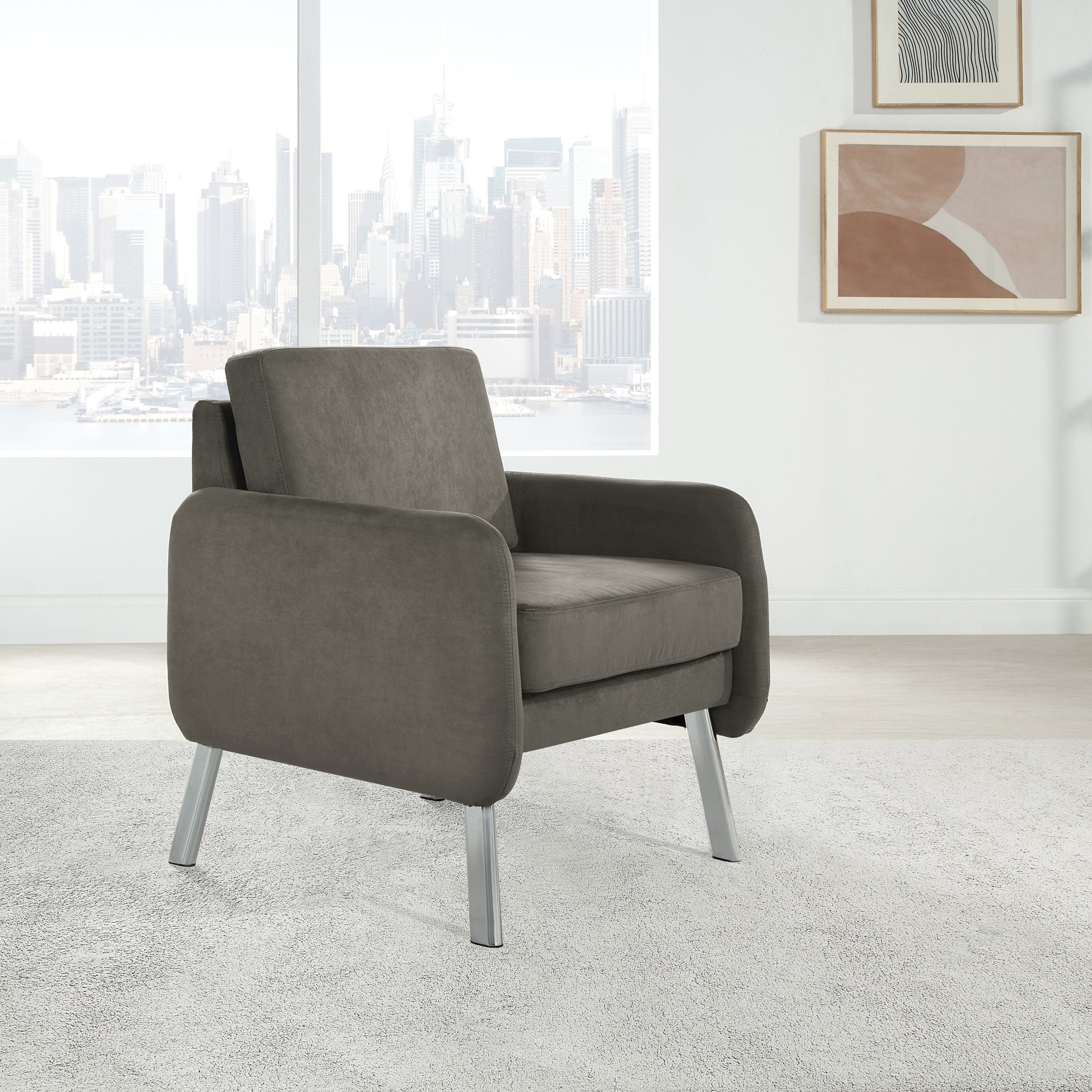 Lounge Chair in Fabric