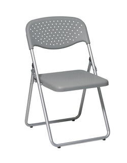 Folding Chair with Plastic Seat and Back