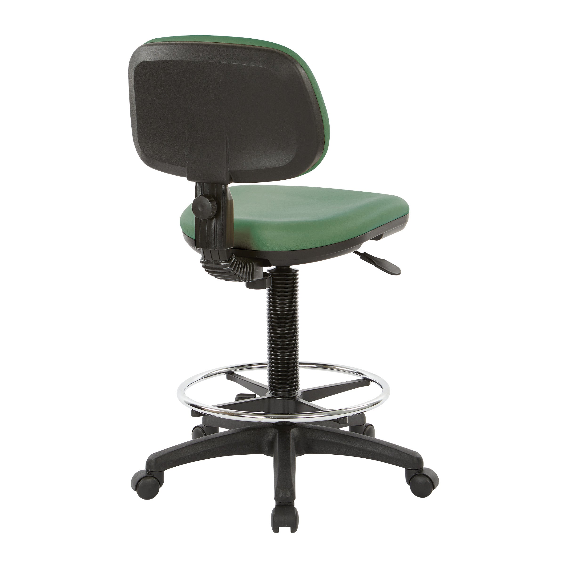 Sculptured Seat and Back Custom Dillon Fabric Drafting Chair