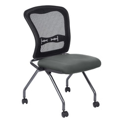 Deluxe Armless Folding Chair With ProGrid® Back