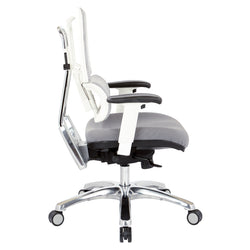 White Vertical Mesh Chair