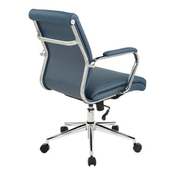 Mid Bk Silver Ion Technology Fabric Chair