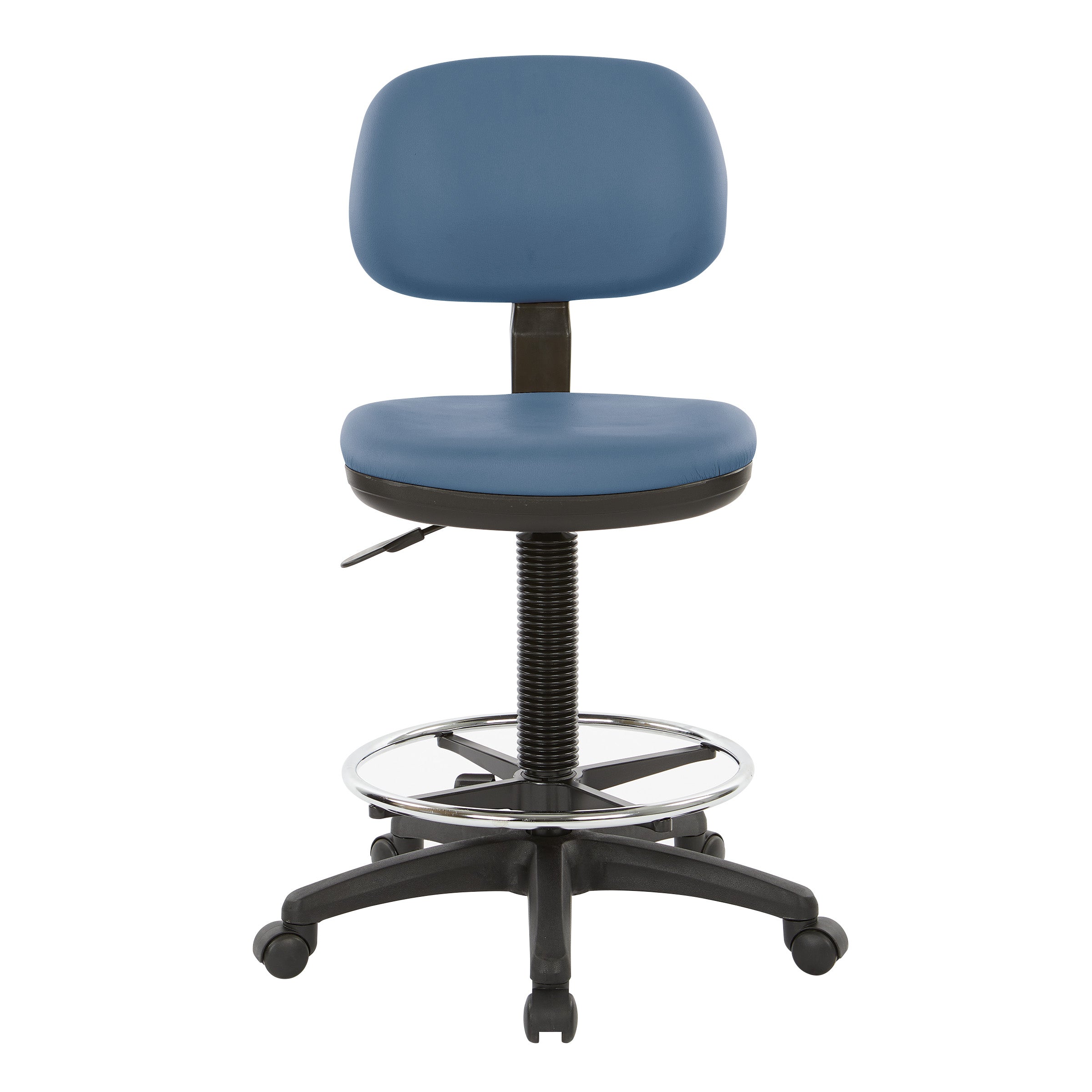 Sculptured Seat and Back Custom Dillon Fabric Drafting Chair