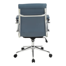 Mid Bk Silver Ion Technology Fabric Chair