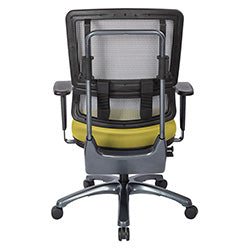 Vertical Grey Mesh Back Chair with Titanium Base 1
