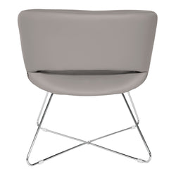 Faux Leather Lounge Chair