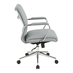 Mid Bk Silver Ion Technology Fabric Chair