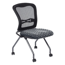 Deluxe Armless Folding Chair With ProGrid® Back