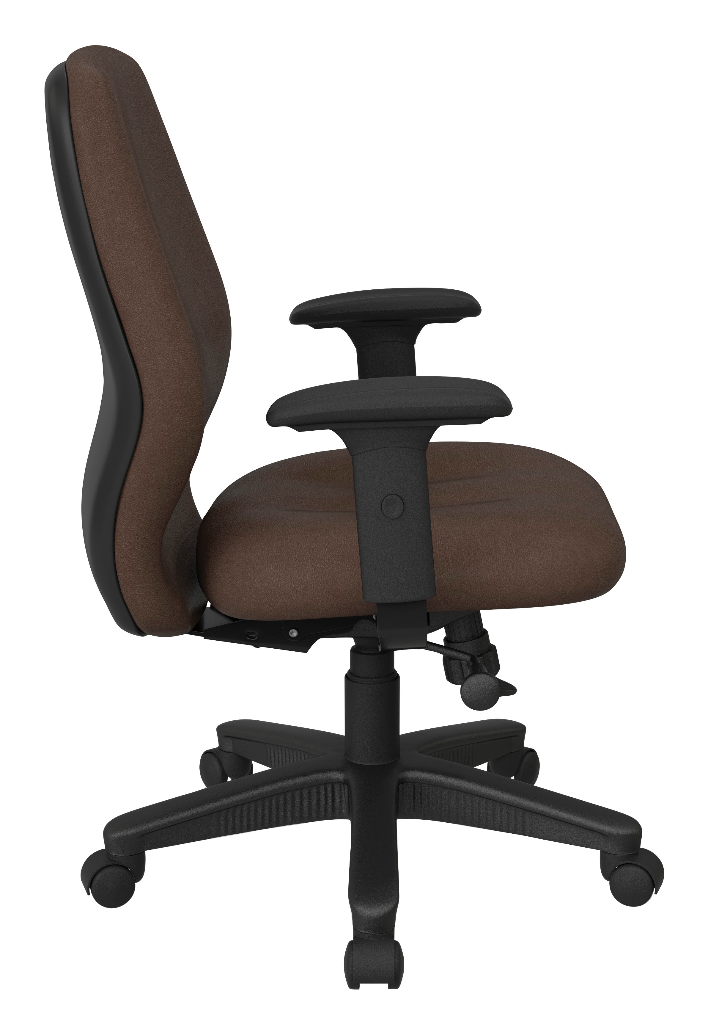 Mid Back 2-to-1 synchro Tilt Chair with 2 -Way Adjustable Soft padded Arms 34
