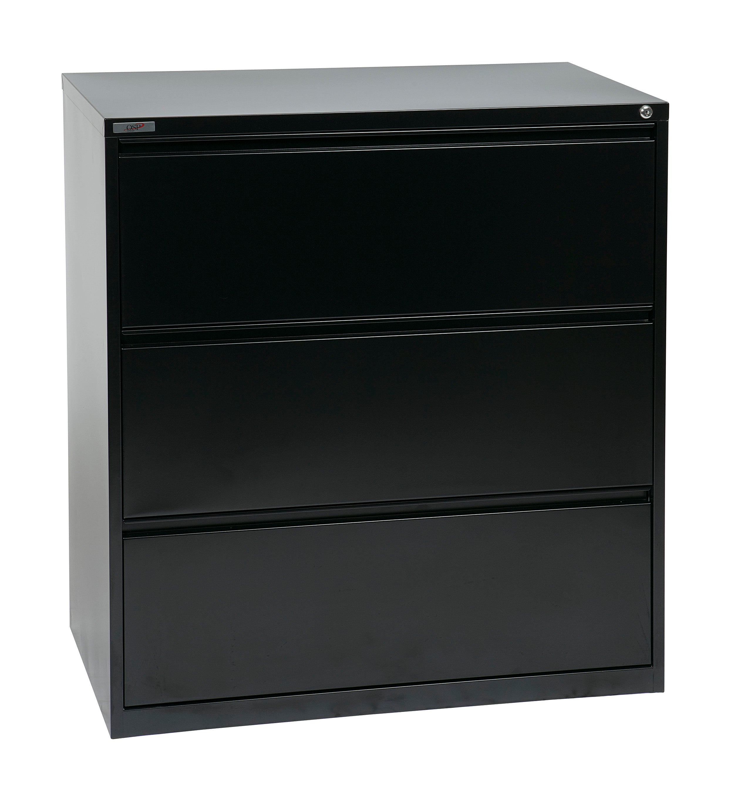 36" Wide 3 Drawer Lateral File With Core-Removeable Lock & Adjustable Glides
