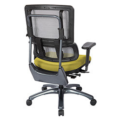 Vertical Grey Mesh Back Chair with Titanium Base 1