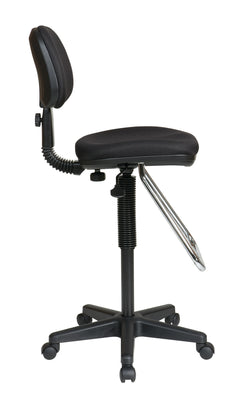 Economical Chair with Chrome Teardrop Footrest