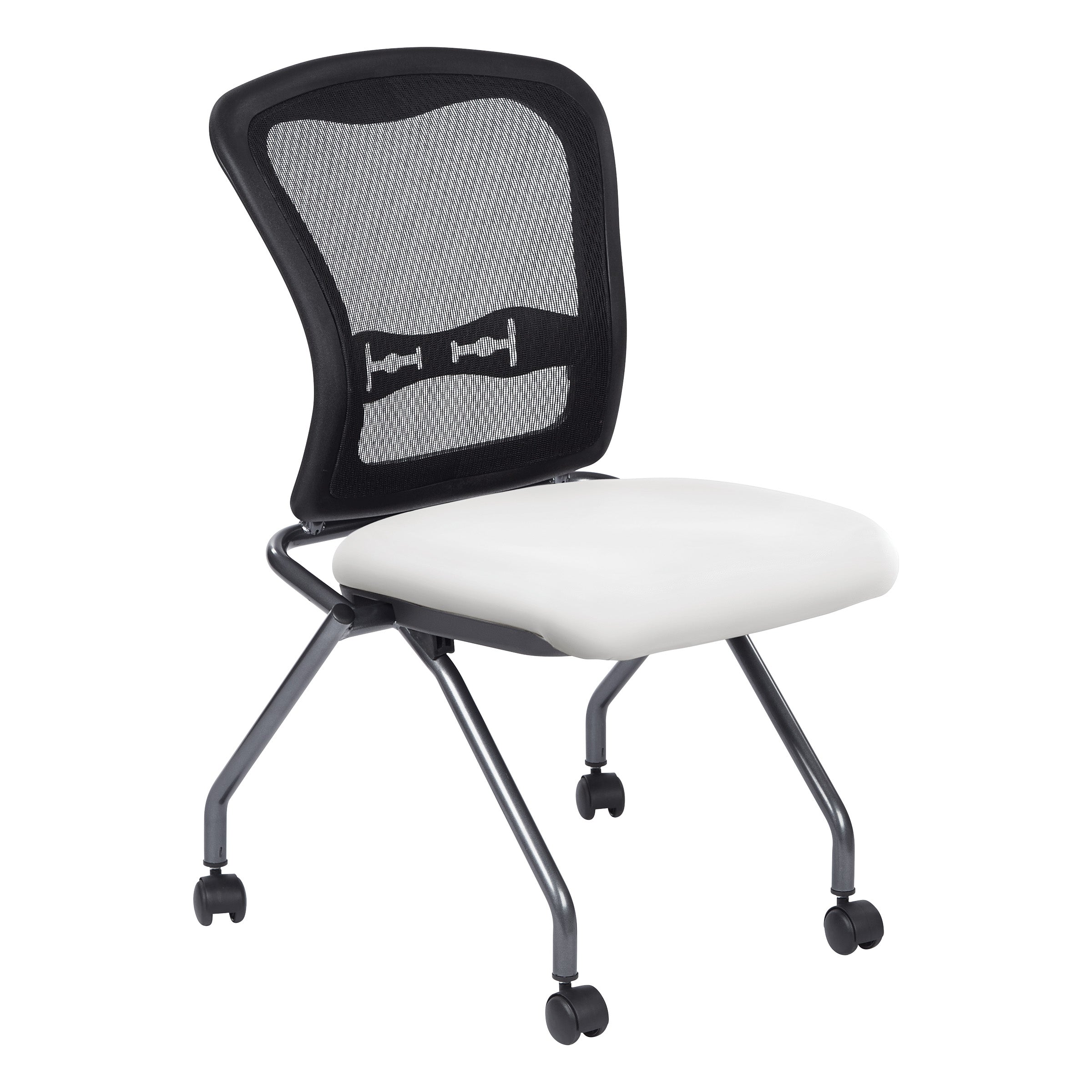 Deluxe Armless Folding Chair With ProGrid® Back