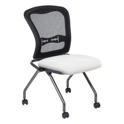 Deluxe Armless Folding Chair With ProGrid® Back