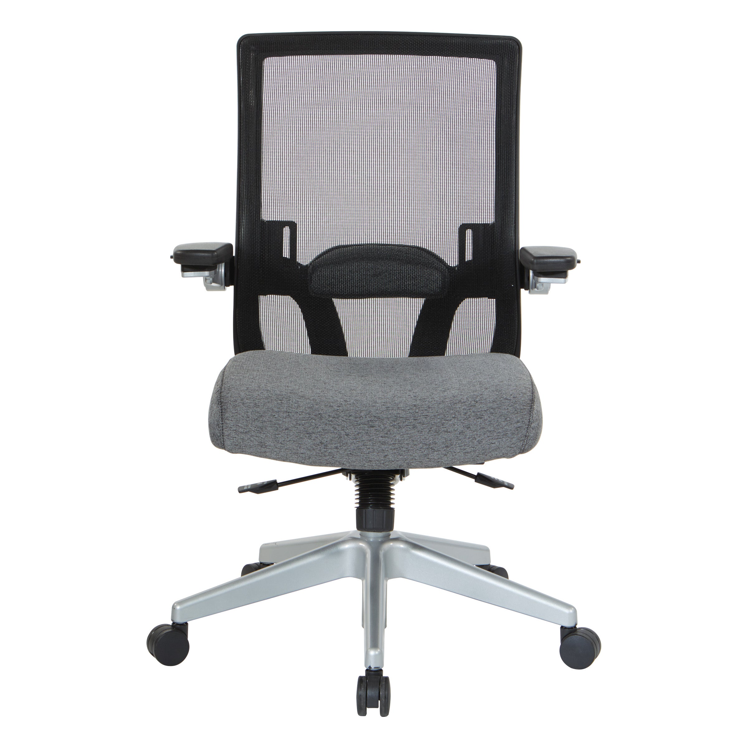 Black Mesh Back Flip Armchair