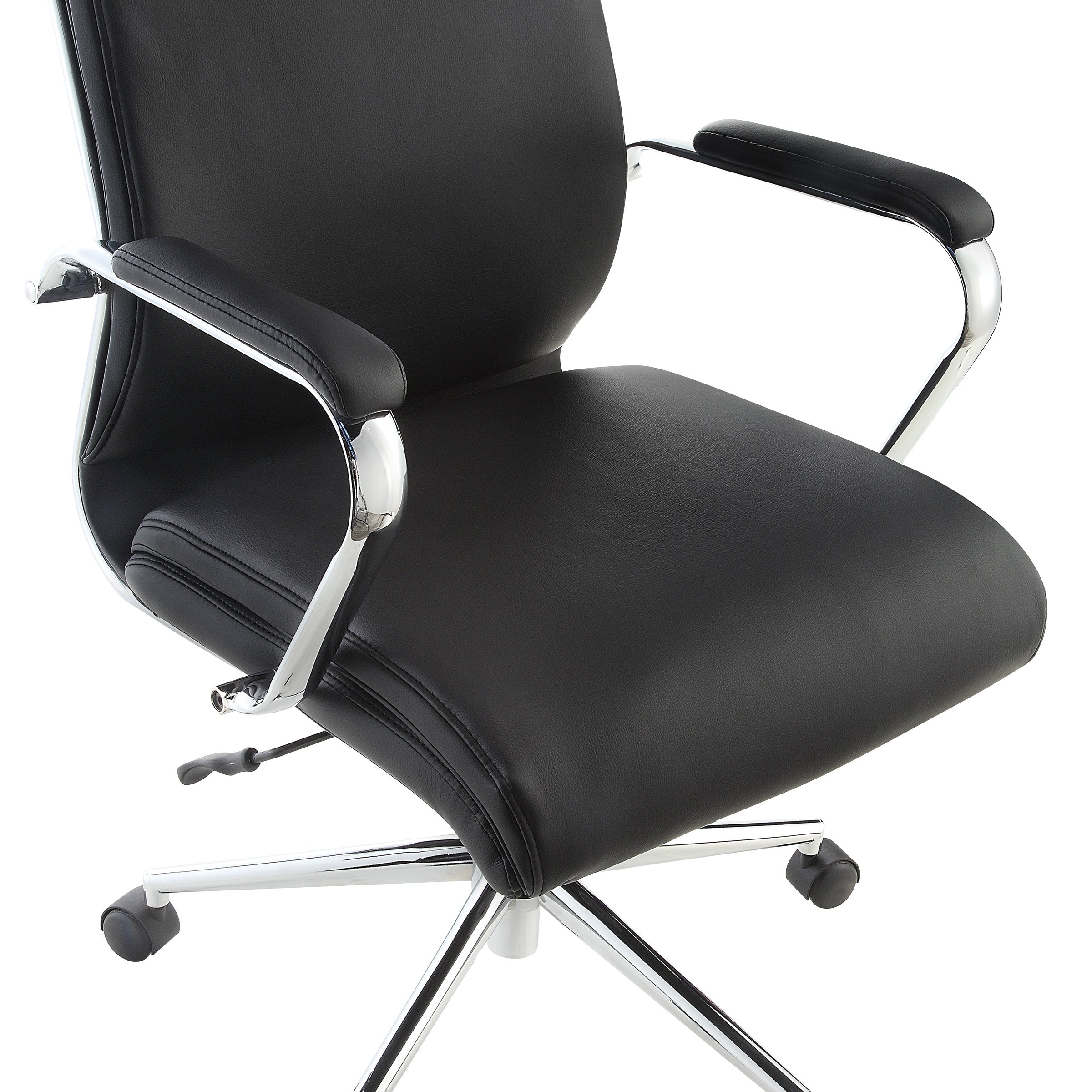Mid Bk Silver Ion Technology Fabric Chair