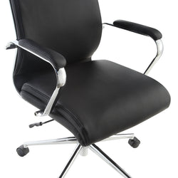 Mid Bk Silver Ion Technology Fabric Chair