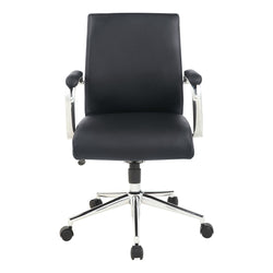 Mid Bk Silver Ion Technology Fabric Chair