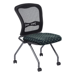 Deluxe Armless Folding Chair With ProGrid® Back