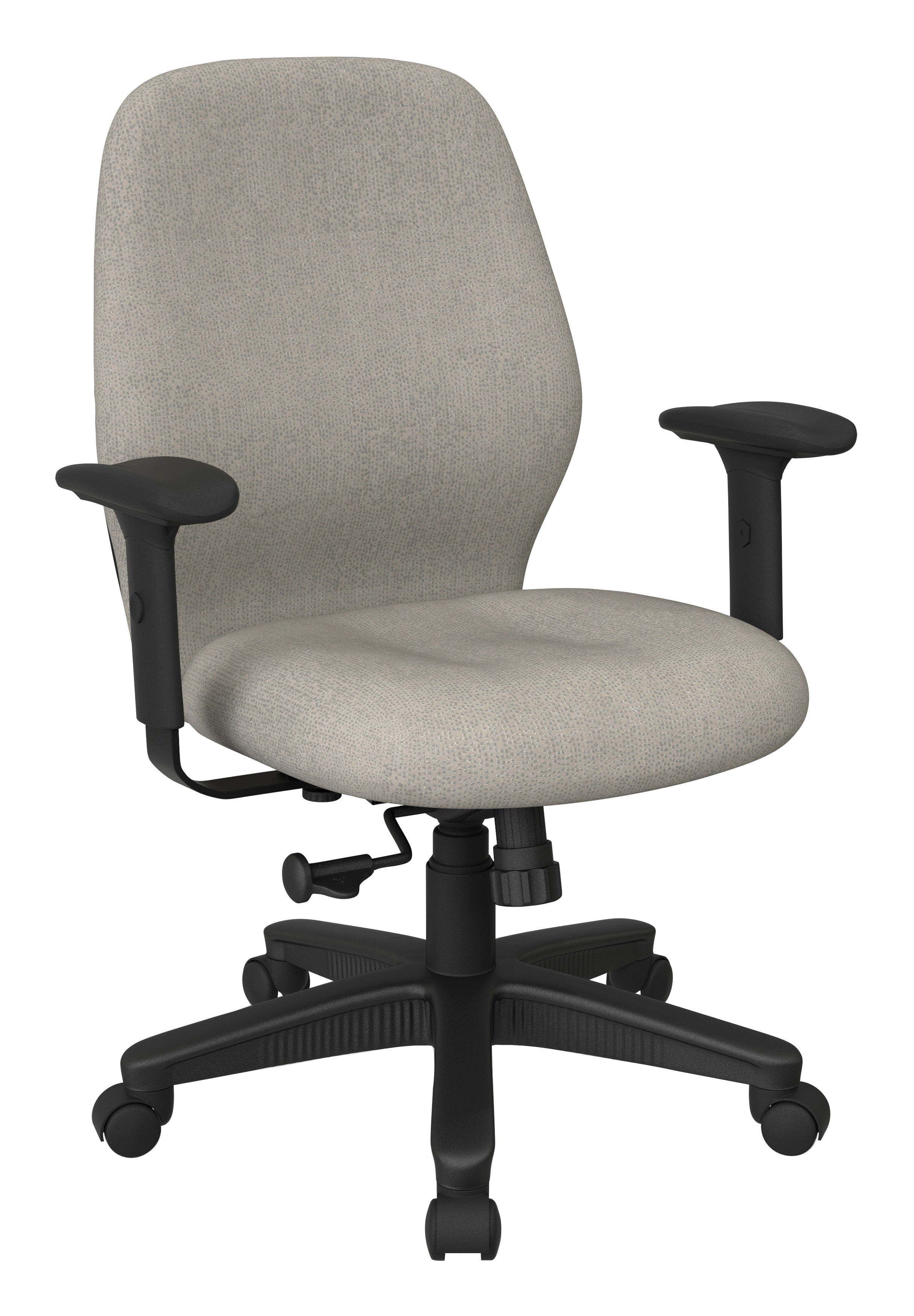 Mid Back 2-to-1 synchro Tilt Chair with 2 -Way Adjustable Soft padded Arms 11
