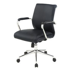 Mid Bk Silver Ion Technology Fabric Chair