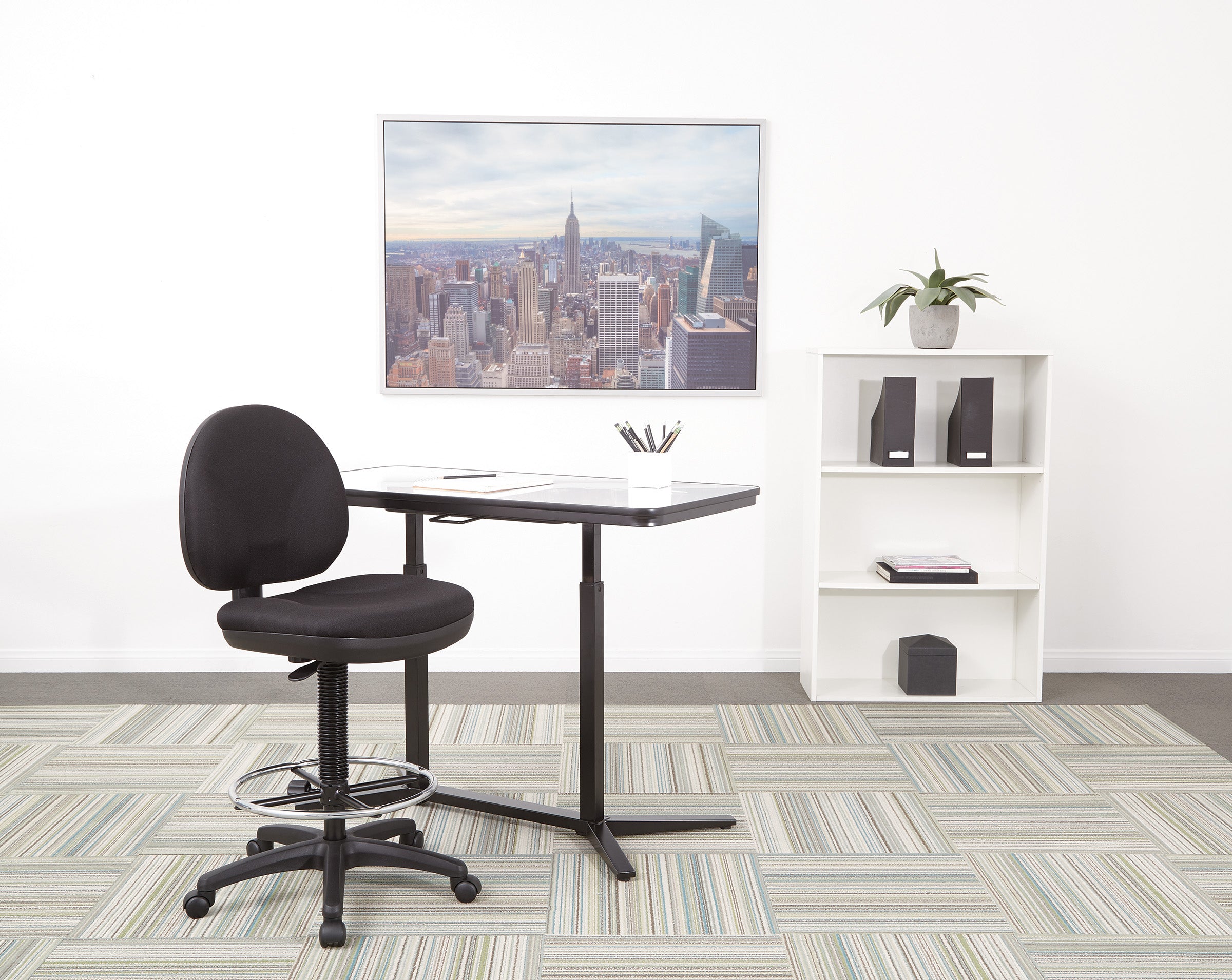 Sculptured Seat and Back Drafting Chair 1