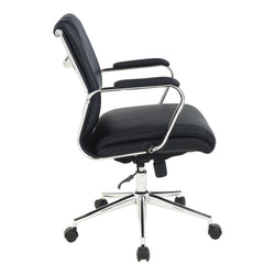 Mid Bk Silver Ion Technology Fabric Chair
