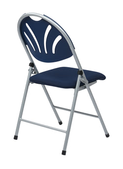 Folding Chair with Plastic Fan Back